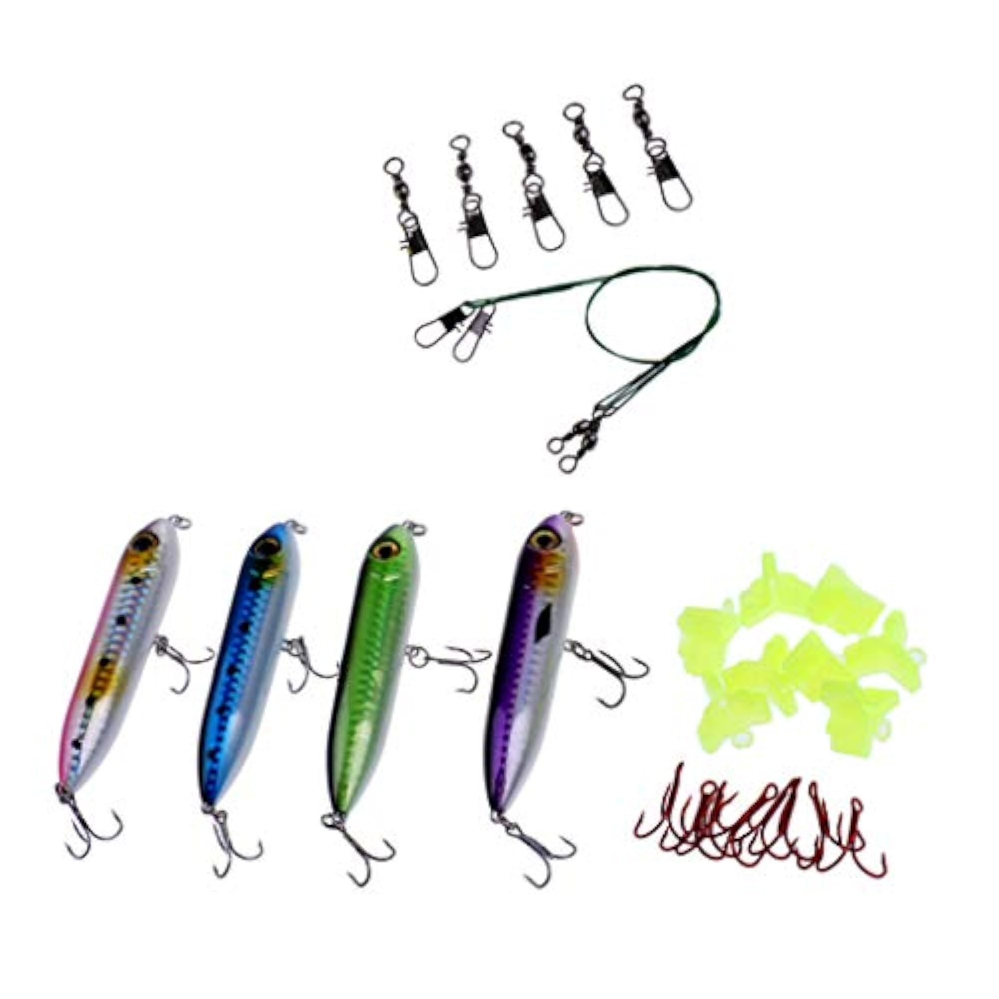 27Pcs Floating Pencil Lures Hard Baits Fishing Accessories